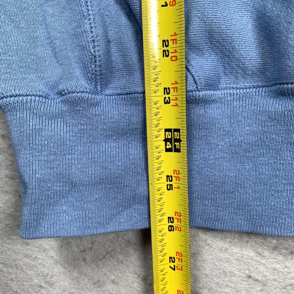 Champion Reverse Weave Hoodie Mens Medium Blue Pullover Sweatshirt - Picture 13 of 14